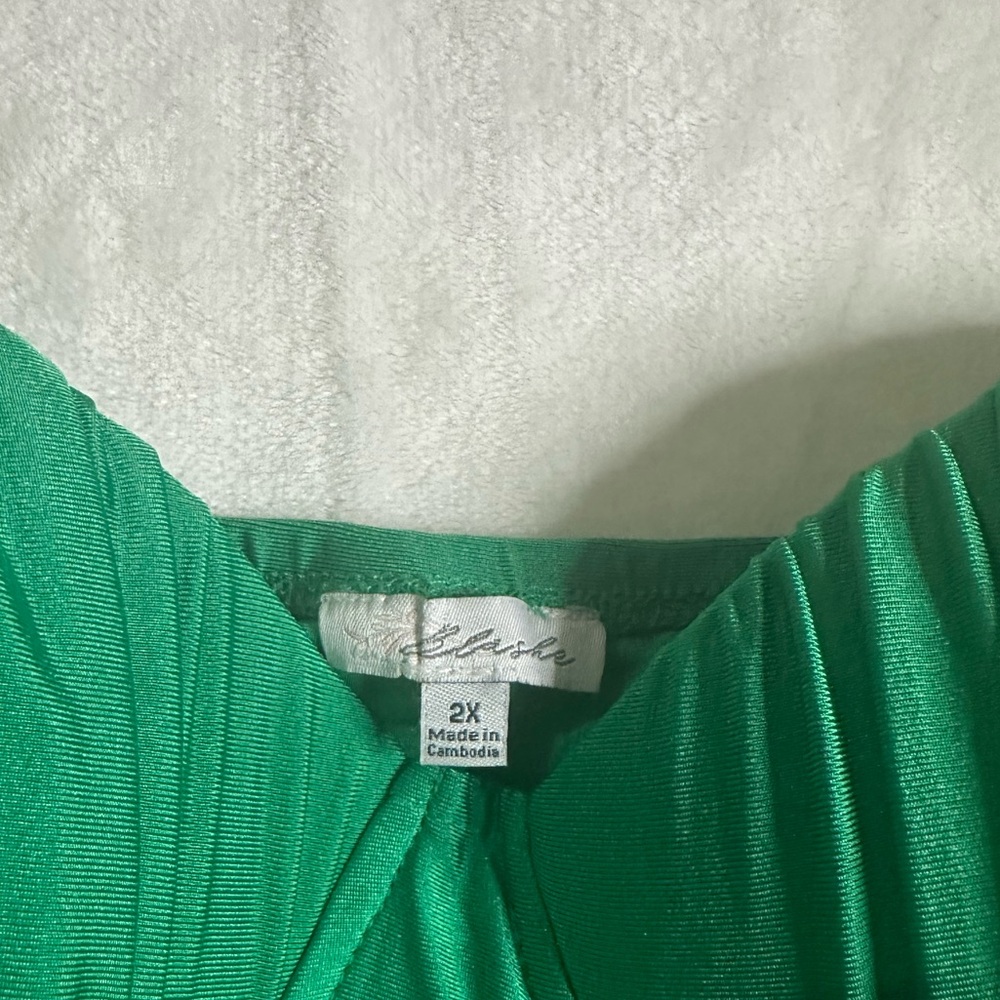 Emerald Green One Piece Bodysuit / Swimsuit – Size 2X – Worn Once - Picture 3 of 4